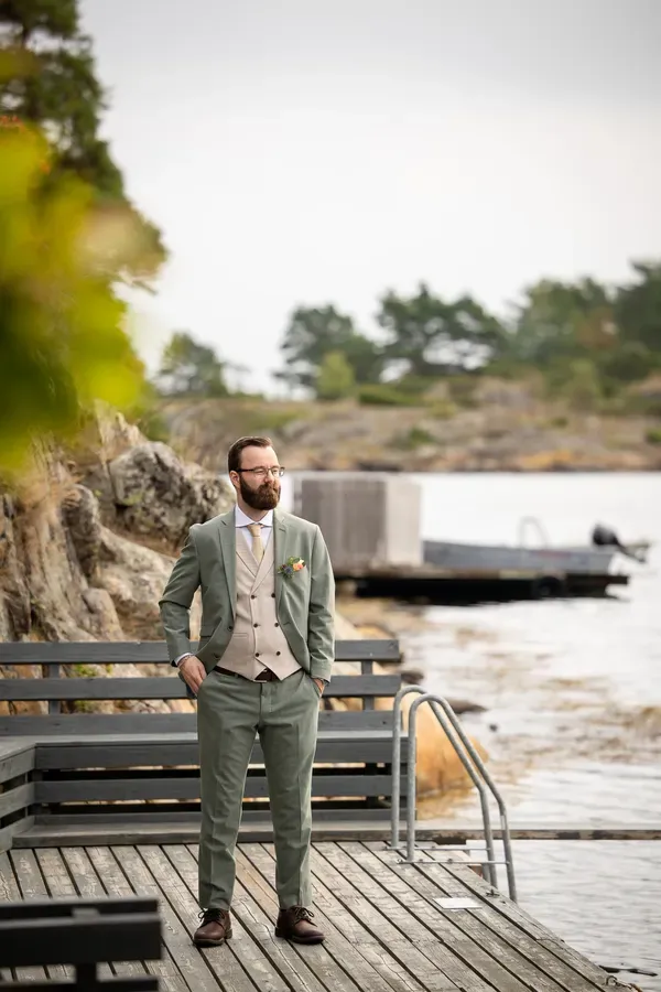 Mikrobryllup i skjærgården utenfor Arendal